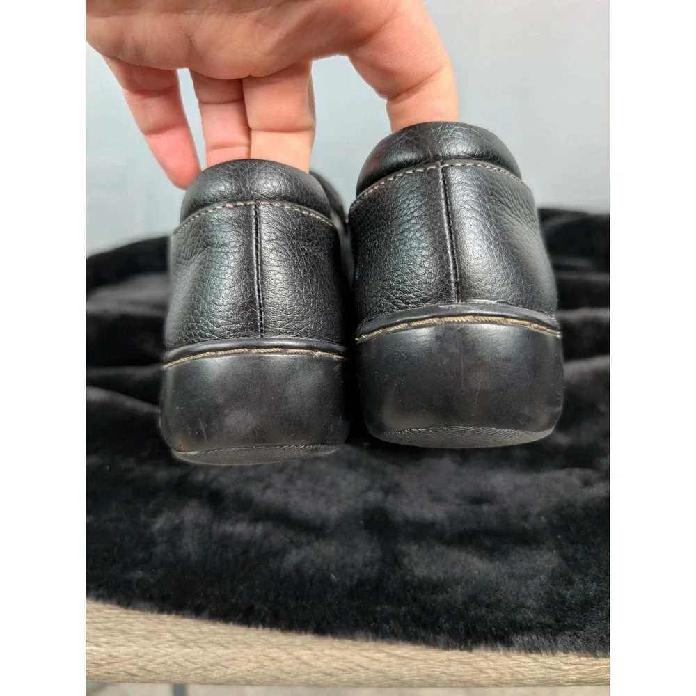 Clarks‎ Cora Poppy Loafers Womens 9.5 Black Excellent